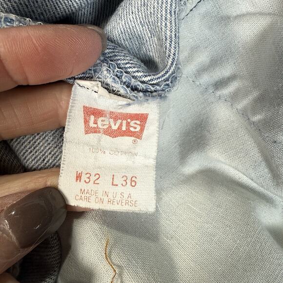 VTG Levi’s 505 Denim Blue Jeans Early 1980s Paper Patch XX USA Men's Size 32x36 - Picture 6 of 11